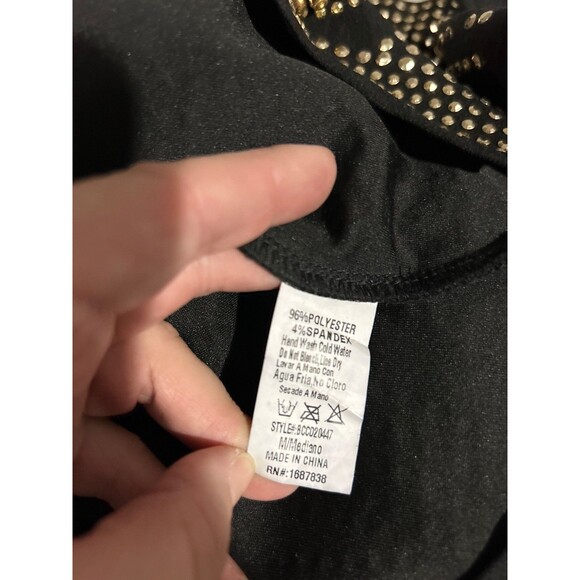 FASHION NOVA Women’s Brightest Gem Stretch Heavily Embellished Mini Dress size M - Picture 11 of 11